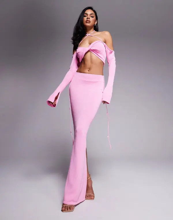 Pink Maxi Skirt
