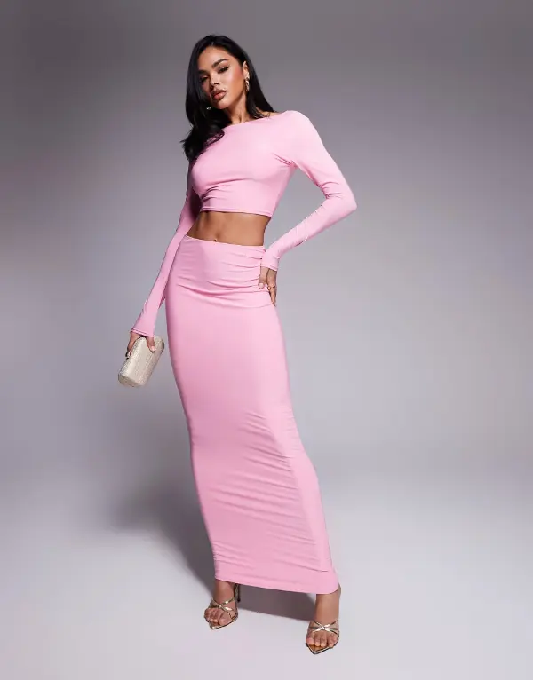 Pink Maxi Skirt