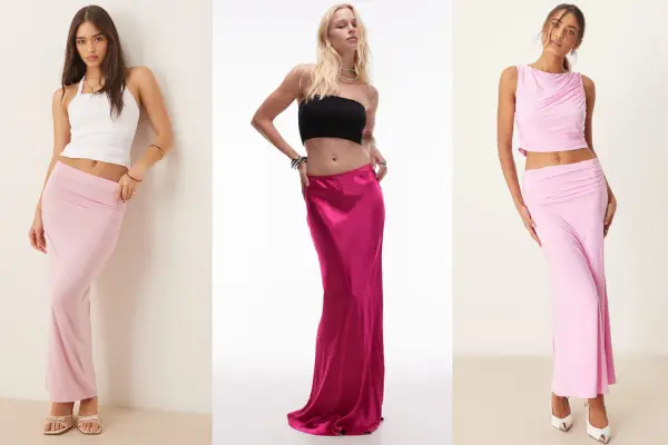 Pink Maxi Skirts