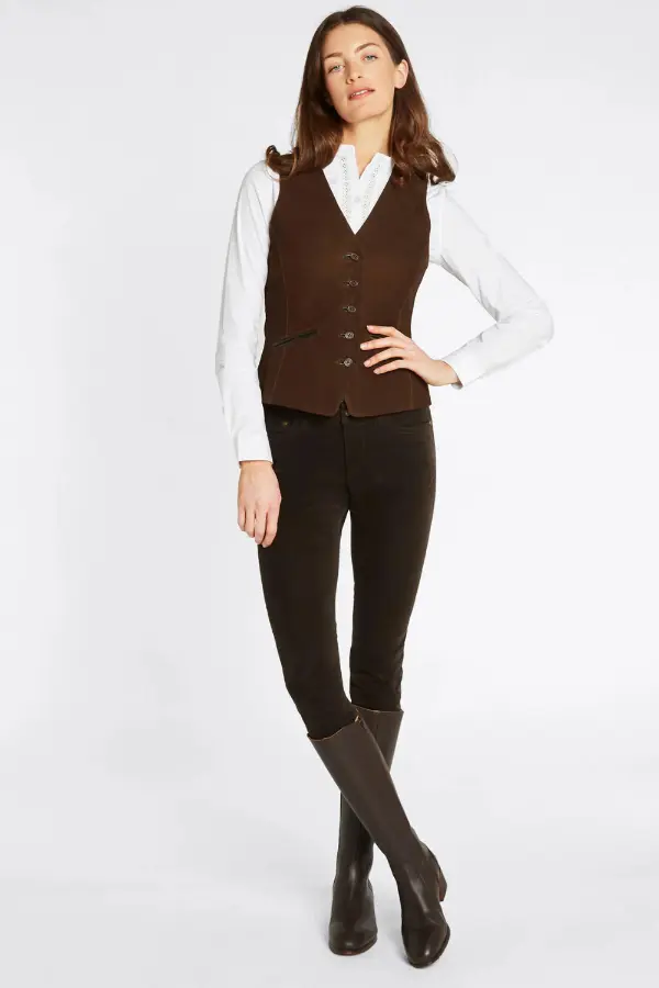 Brown Waistcoat Outfit Women