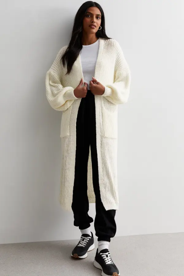 Long White Cardigan