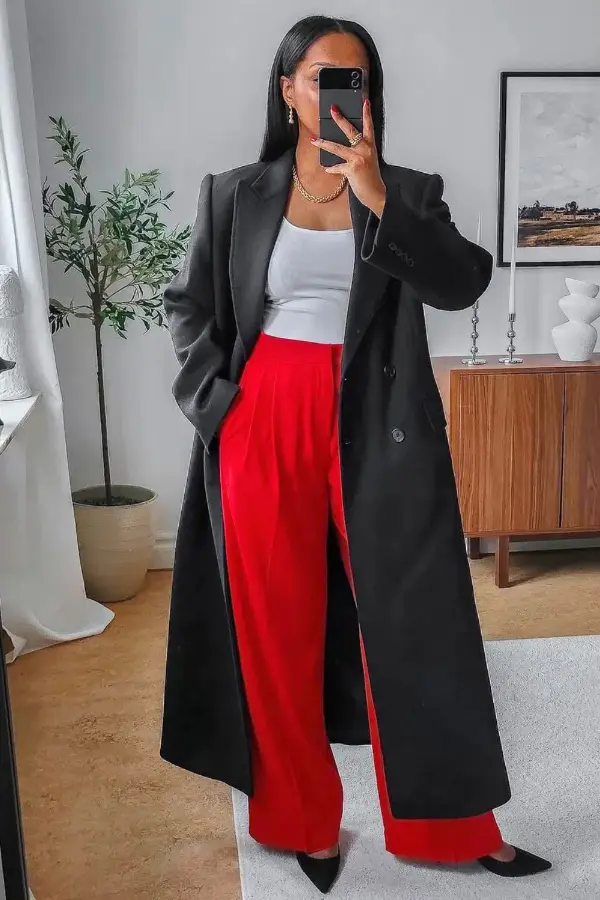 Red Pants Fall Outfit