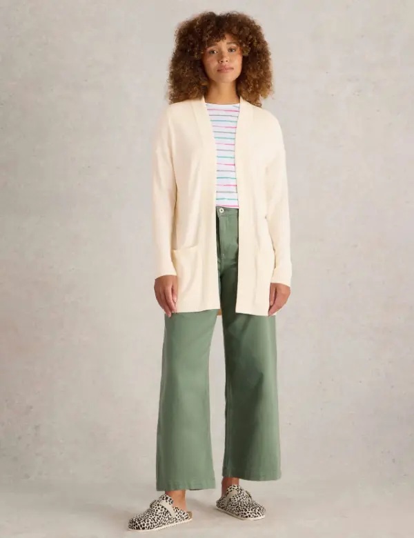 Beige Long Cardigan Outfit