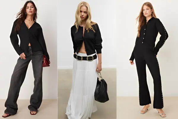 Black Cardigan Outfits Women