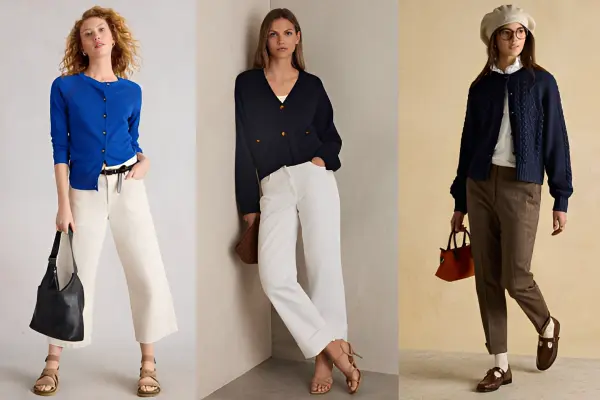 Blue Cardigan Outfit Ideas