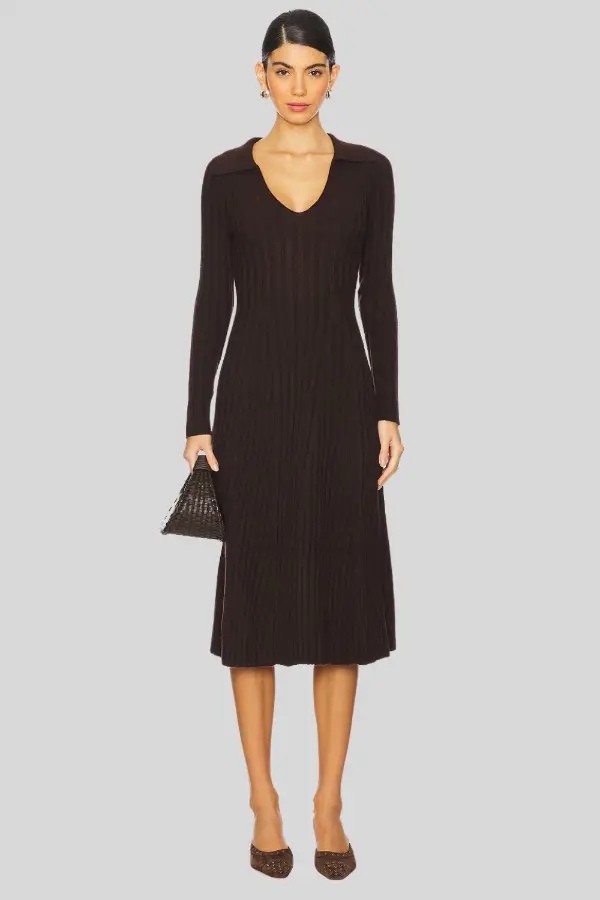 Brown Sweater Dress Outfit