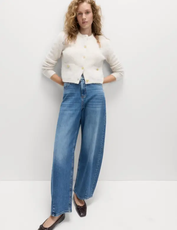 Cream Cropped Cardigan Outfit