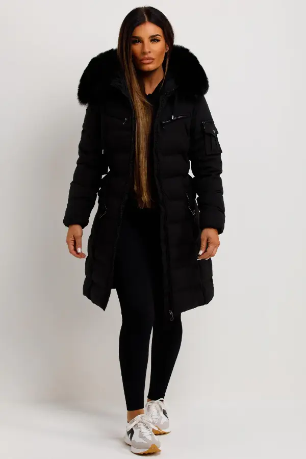 Black Puffer Jacket Outfit Women