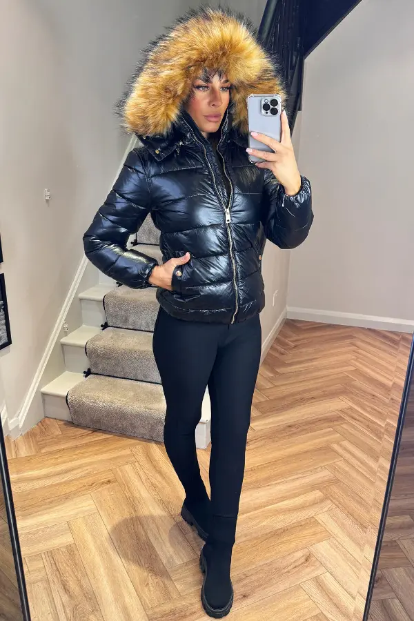 Black Puffer Jacket Outfit