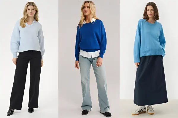 Blue Sweater Ideas