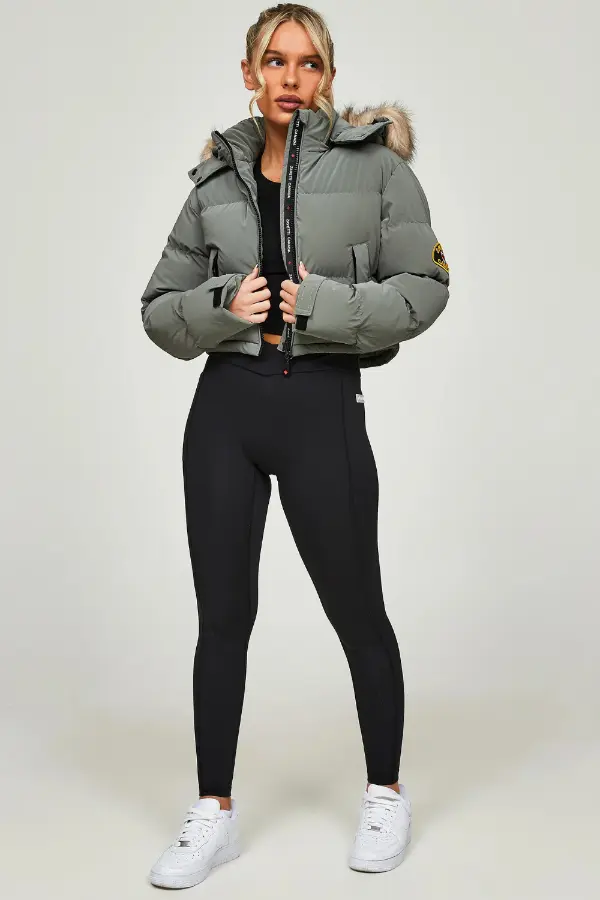 Cropped Puffer Jacket