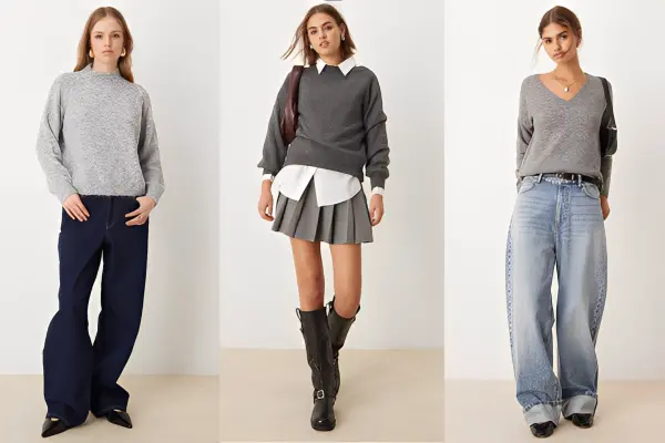 Grey Sweater Outfits