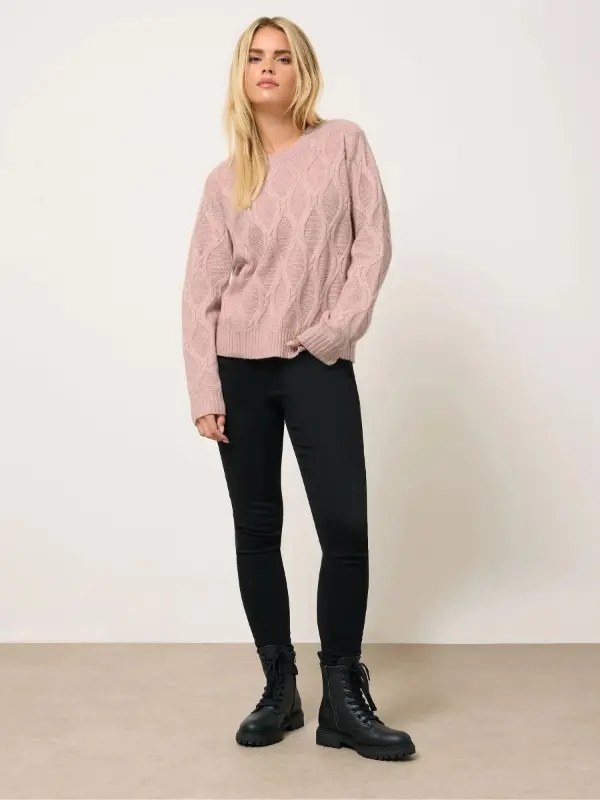 Light Pink Sweater Outfit