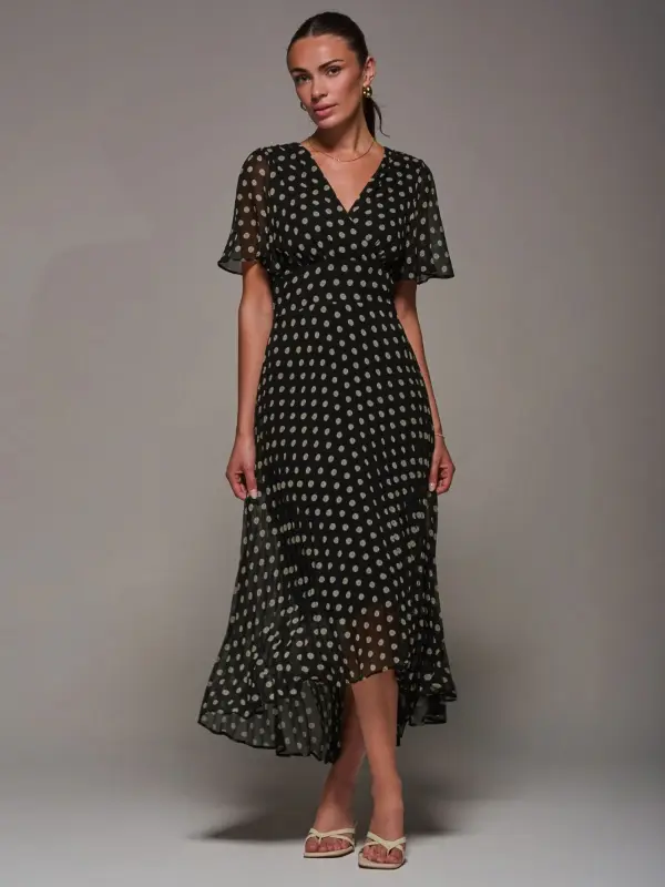 Long Polka Dot Dress