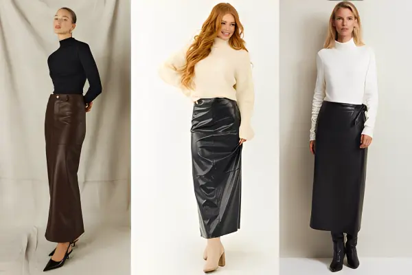 Maxi Leather Skirts