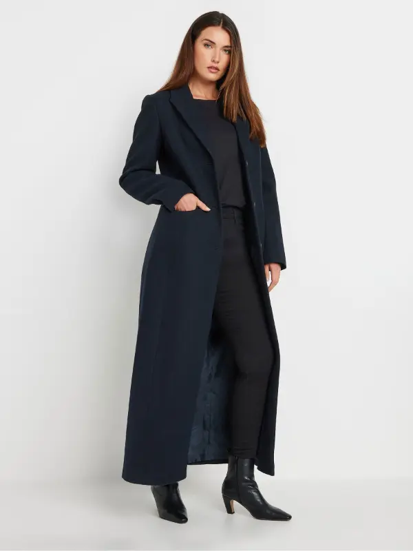 Navy Coat Outfits For Women