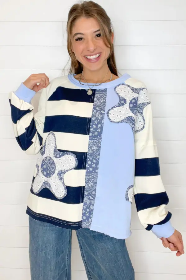 Patch Work Sweatshirt