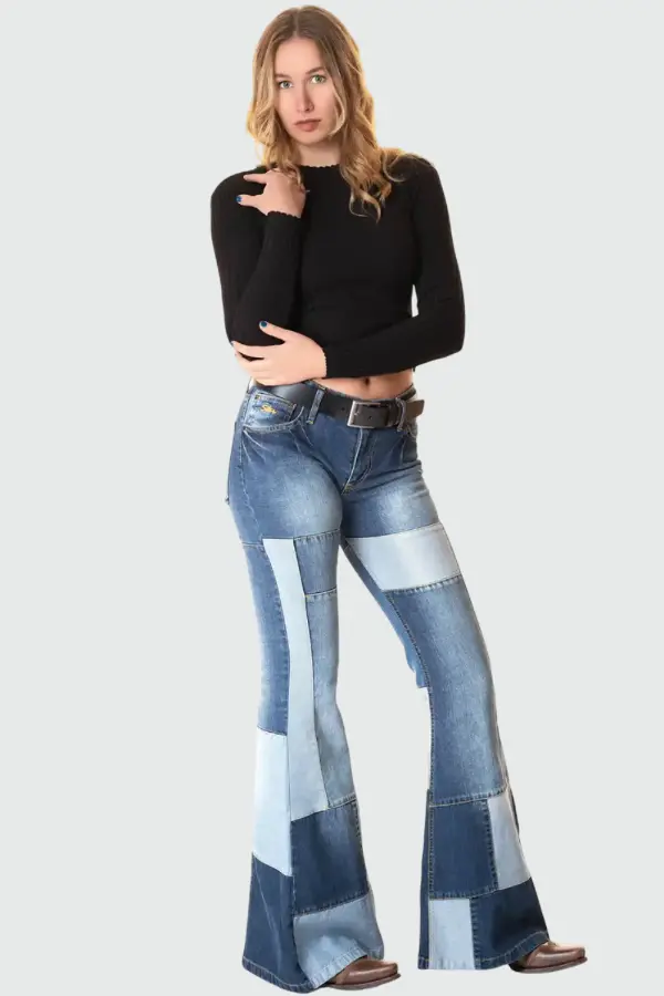 Patched Jeans Outfit