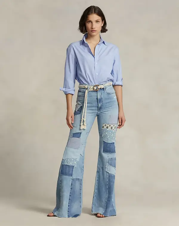 Patchwork Jeans Outfit