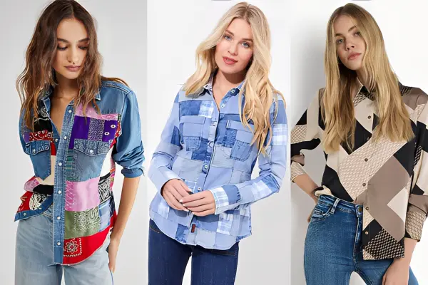 Patchwork Shirt Women Ideas
