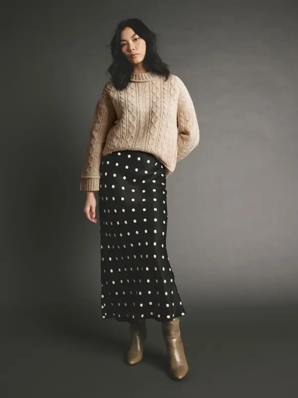 Polka Dot Skirt Outfit Ideas