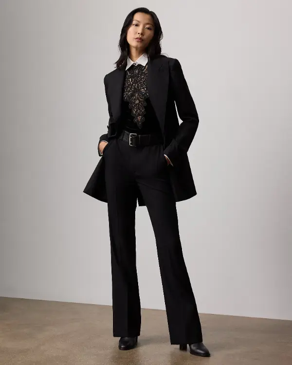 Black Blazer Formal Outfit Women