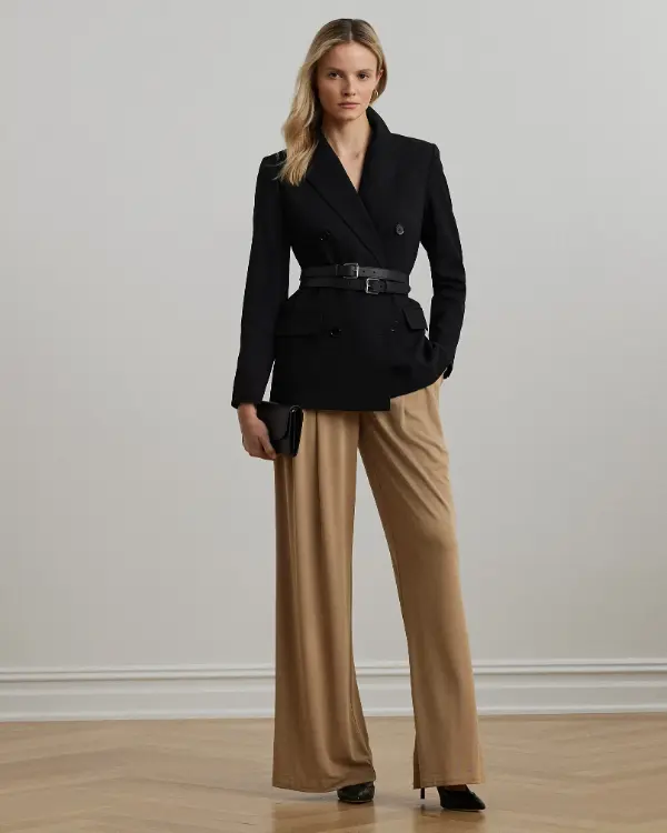 Black Blazer Formal Outfit Women