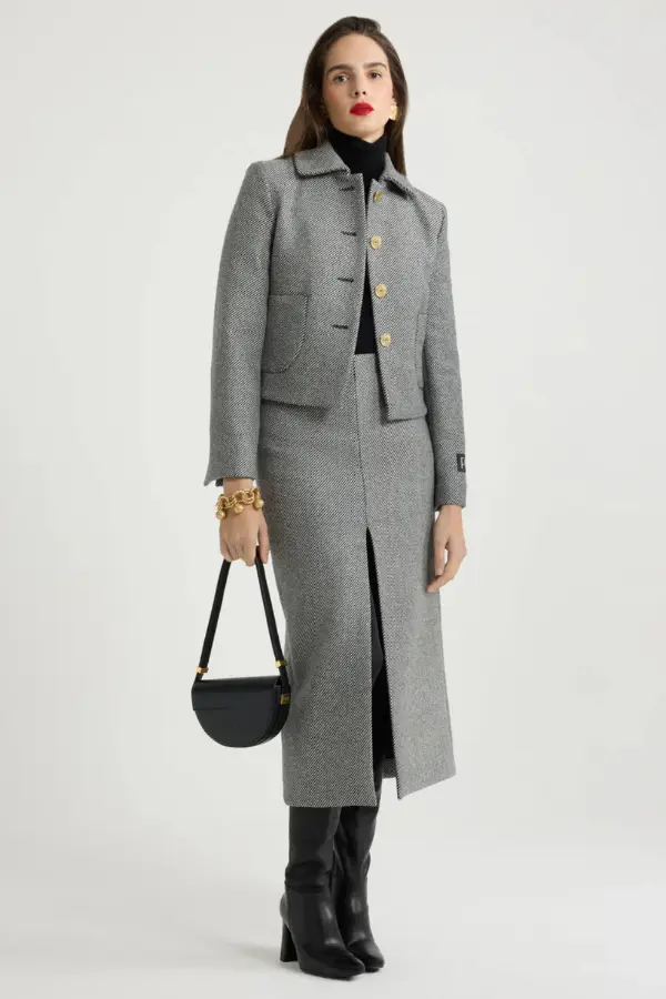Pencil Skirt Outfit Winter