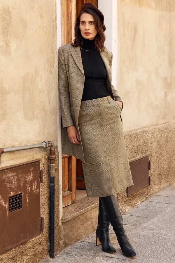 Pencil Skirt Winter Outfit