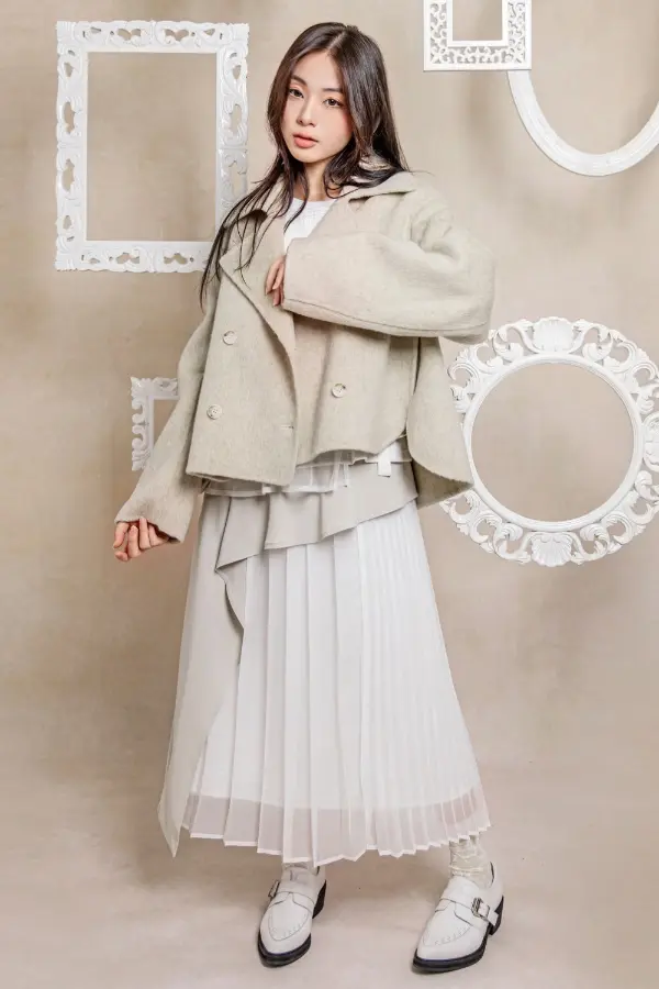 Ruffle Skirt Outfit Winter