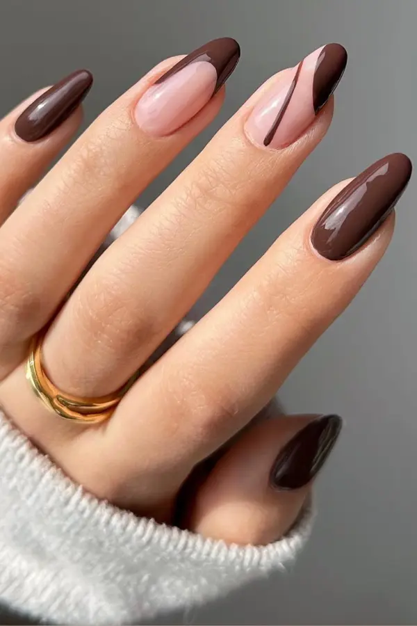 Brown Nails Design