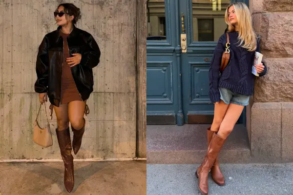 How to Style Brown Boots Women