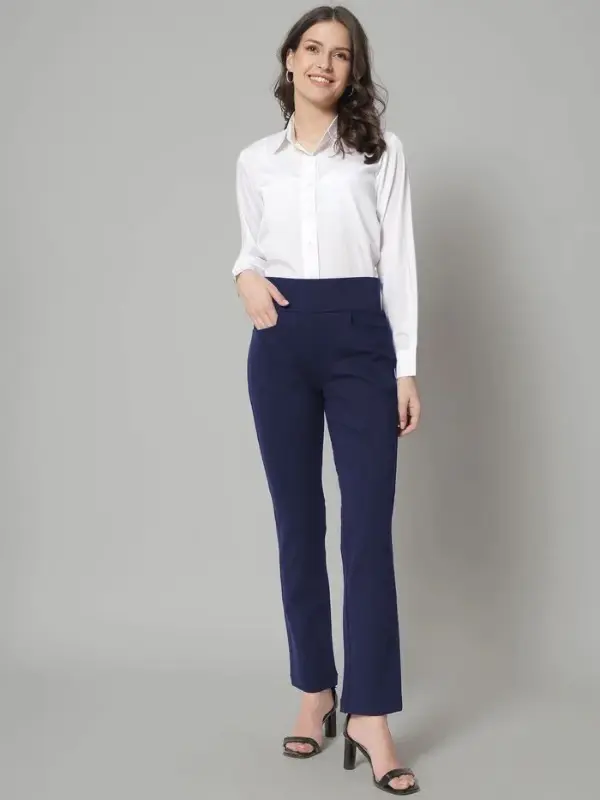 How to Style Navy Blue Pants