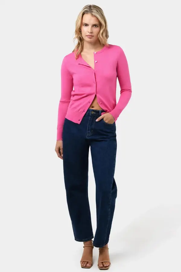 How to Style Pink Cardigan