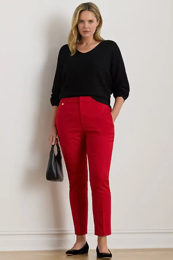How to Style Red Pants
