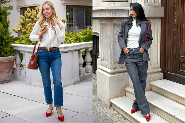 How to Style Red Shoes Women