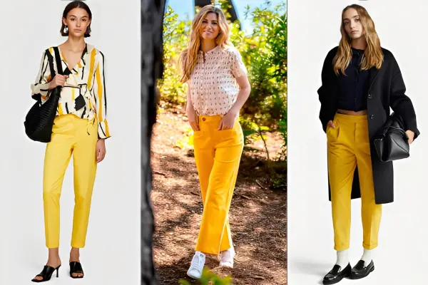 How to Style Yellow Pants Women