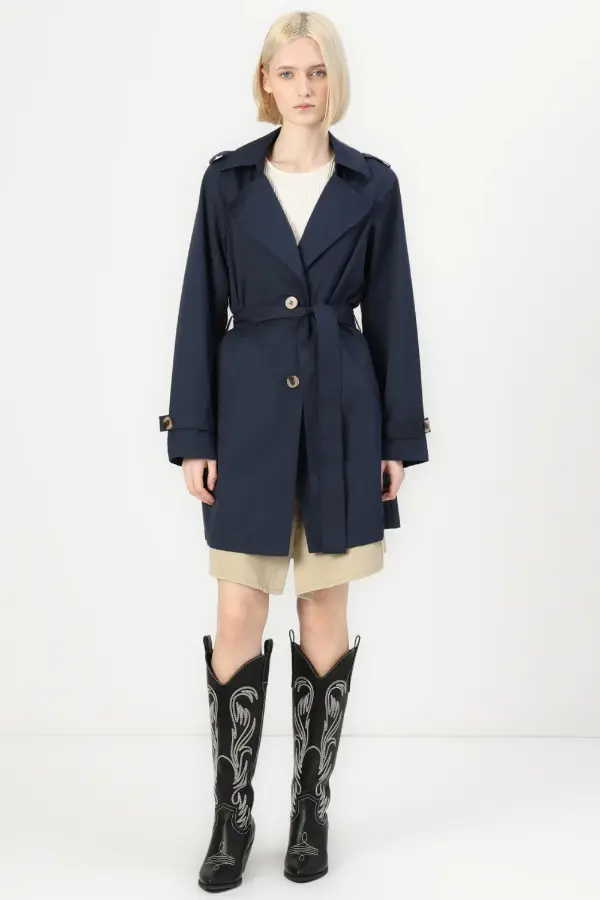 Navy Trench Coat