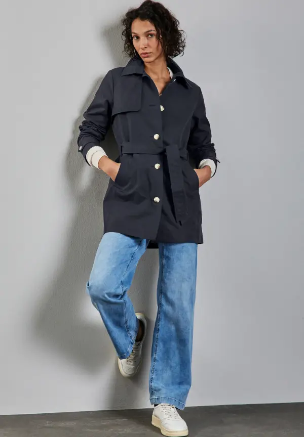 Navy Trench Coat