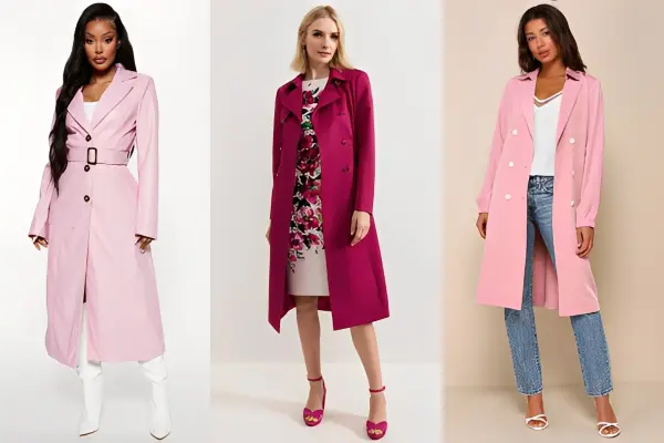 Pink Trench Coat Outfits
