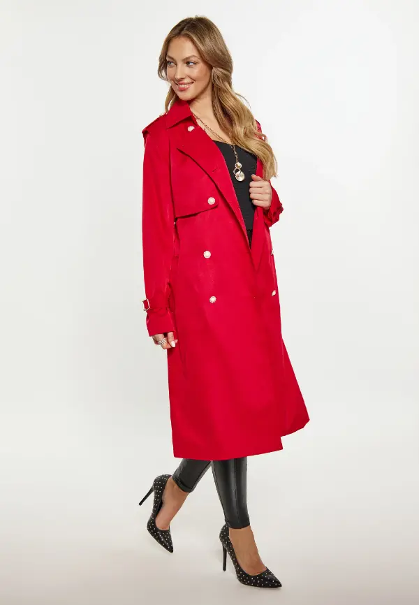 Red Trench Coat