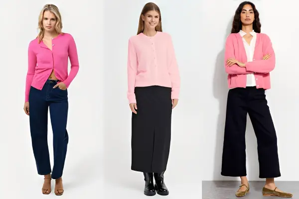 Styling Pink Cardigan Women
