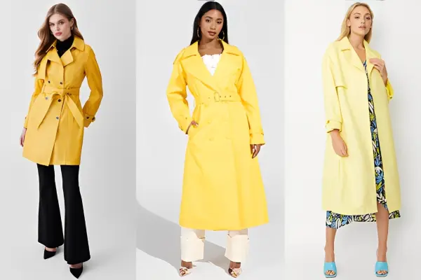 Yellow Trench Coat Ideas