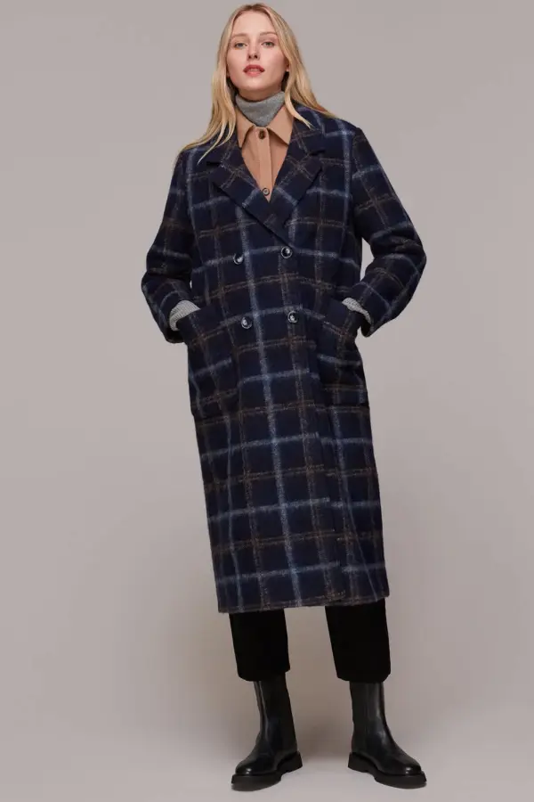 Check Coat Outfit Winter 