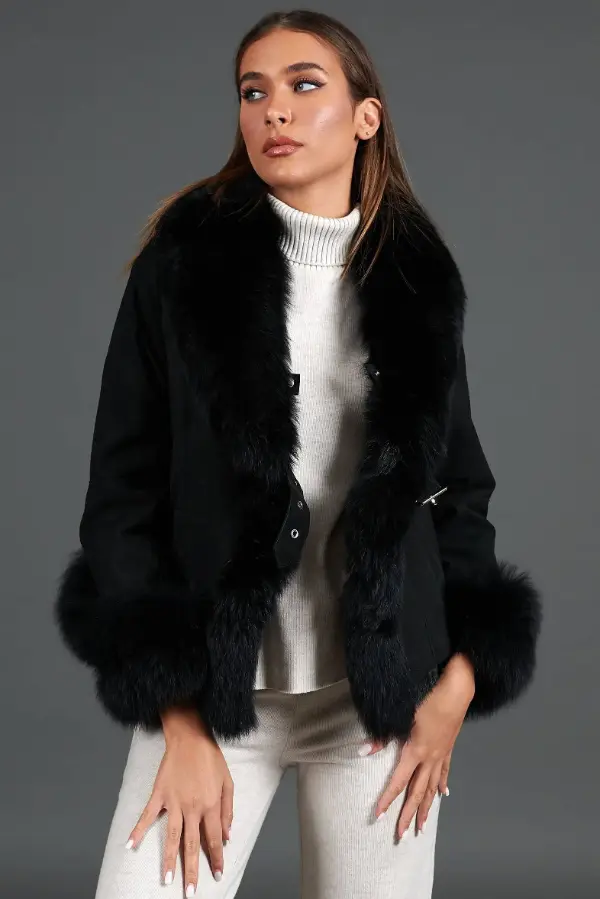 Black Shearling Jacket