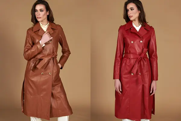 Brown & Red Leather Coats