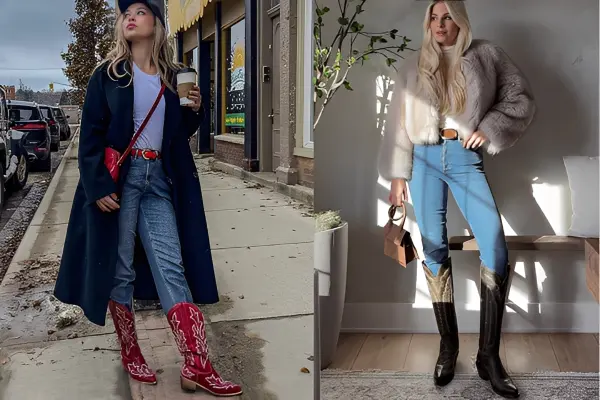 Cowboy Boots Outfit Winter Ideas