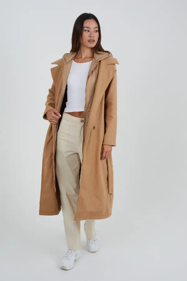 Hooded Trench Coat