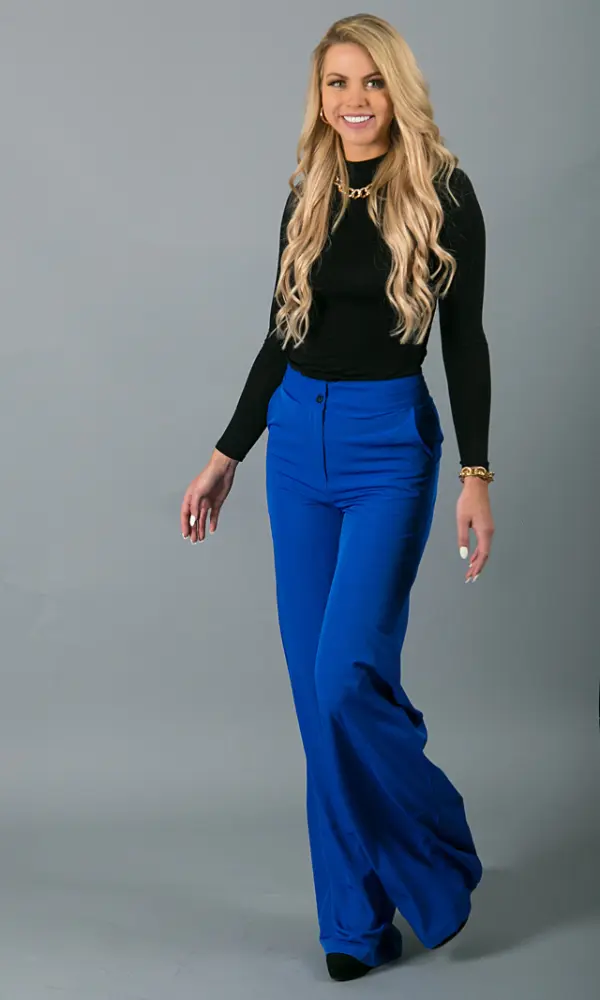 How to Style Blue Pants