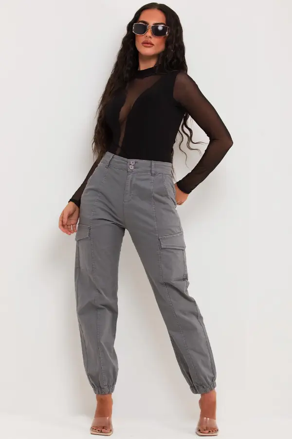 How to Style Grey Cargo Pants